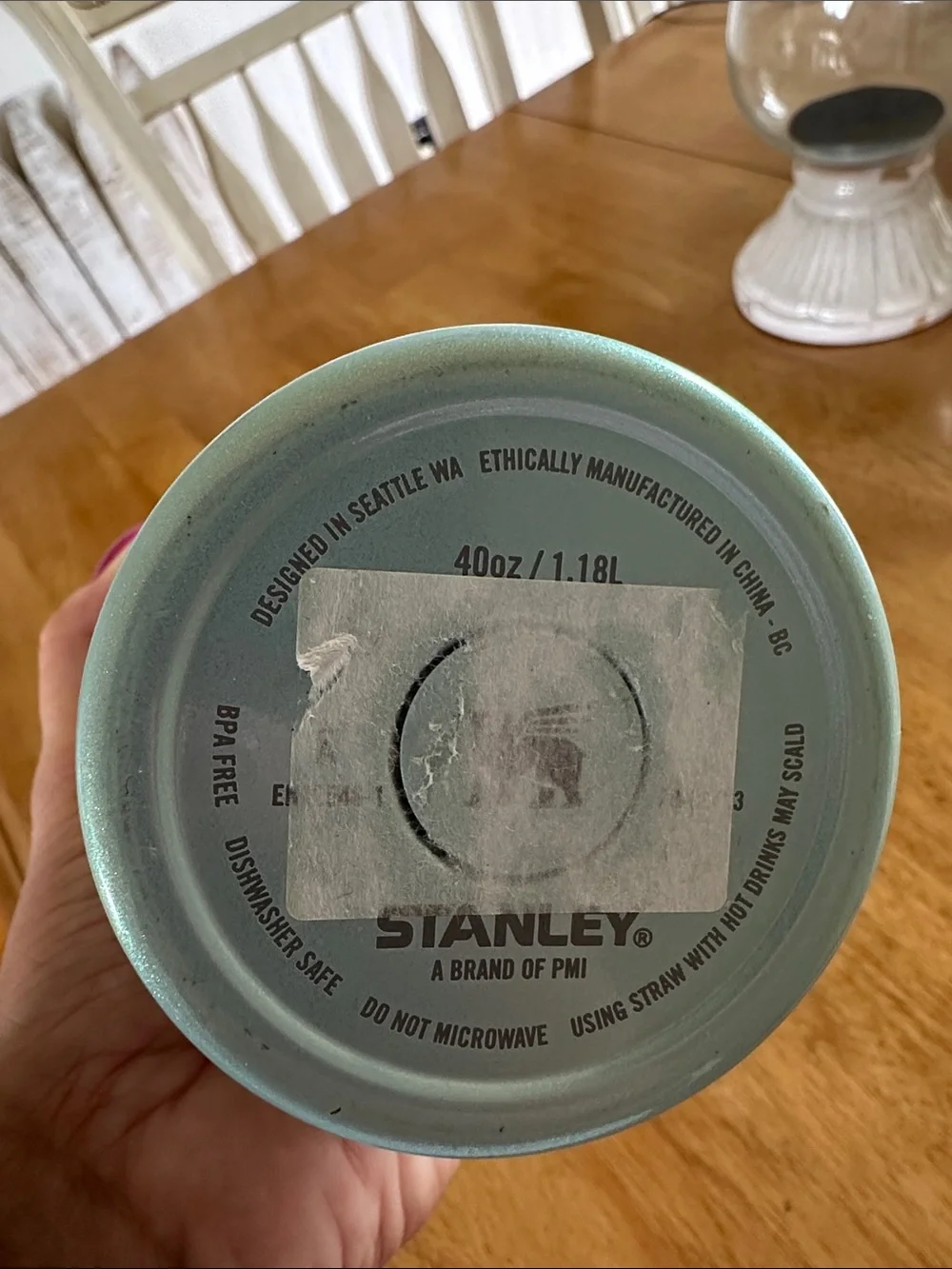 Stanley H2O 40 oz Quencher Tumbler USED Blueberry Milk